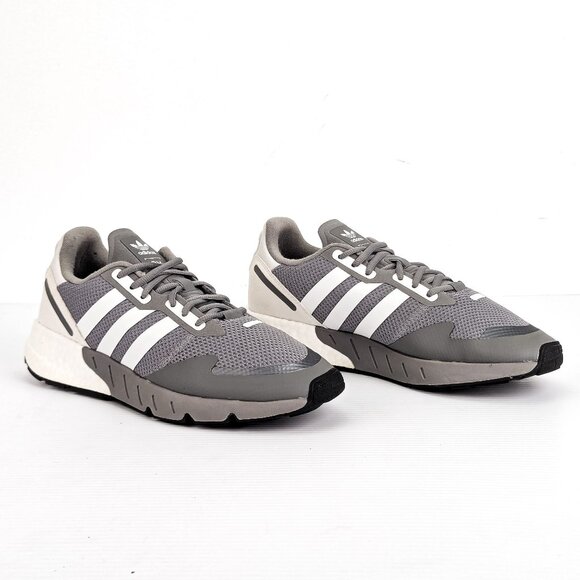 Adidas Men ZX 1K Boost H68718 Gray Stripped Trainers Sneakers Size 10.5 main image 4
